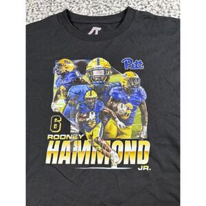 Athlete's Thread Pitt Panthers Rodney Hammond Jr Shirt Men's Medium Black NWT
